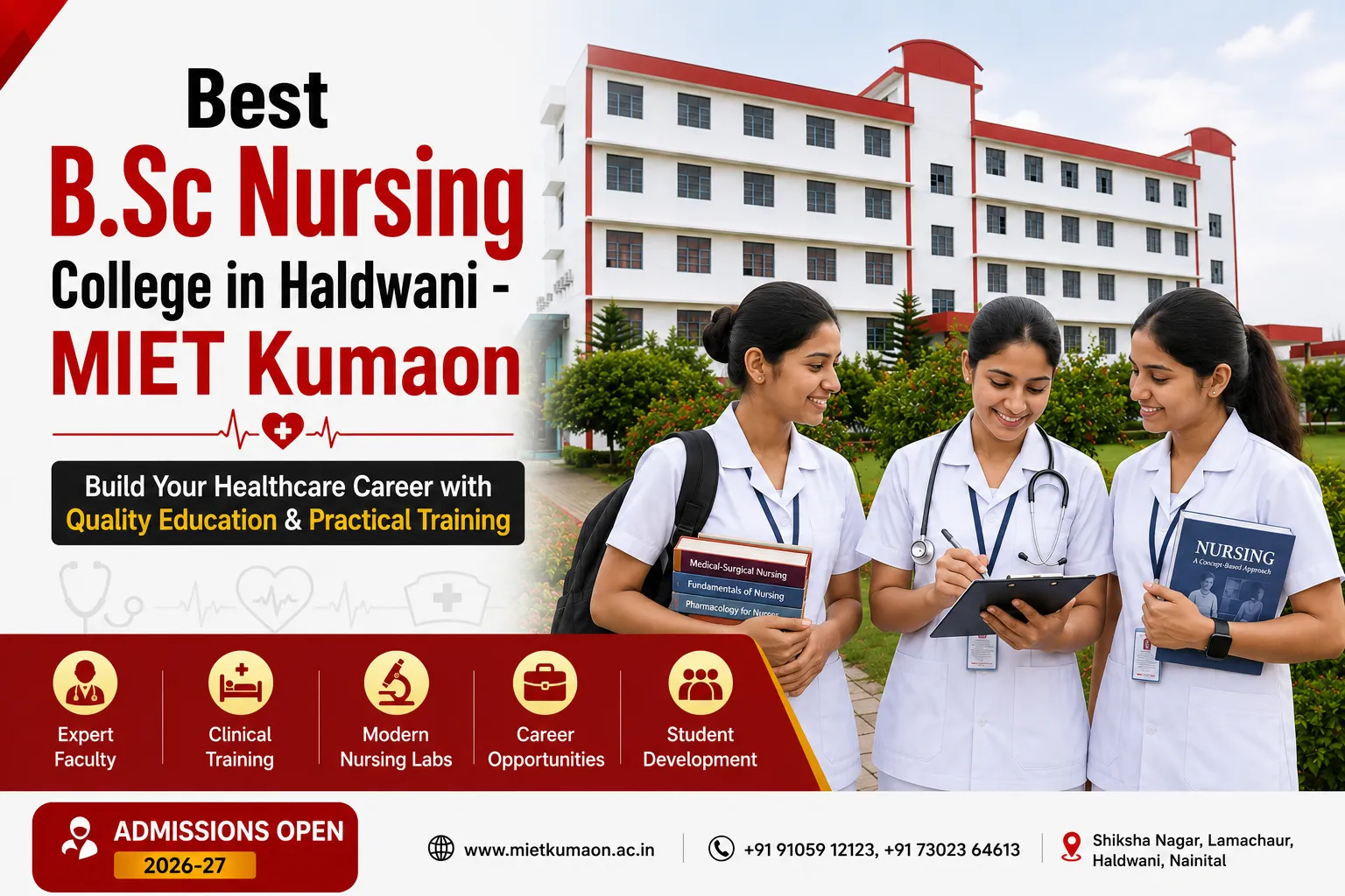 Best B.Sc. Nursing College in Haldwani - MIET Kumaon