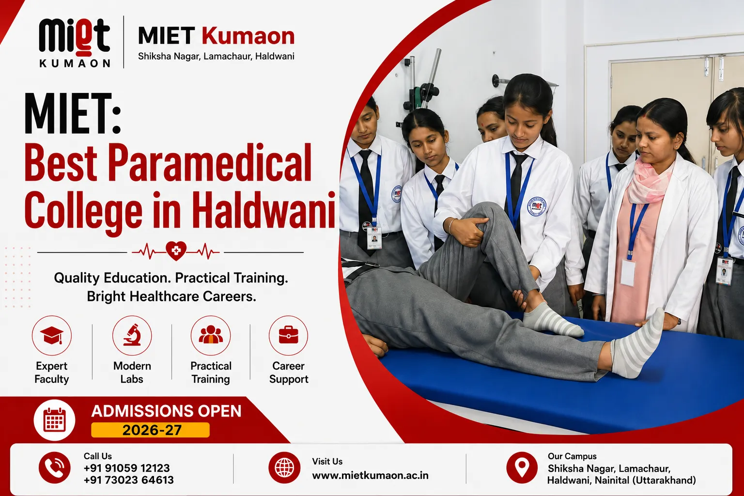 Why Choose a Career in Paramedical Science featured image by MIET Kumaon Haldwani